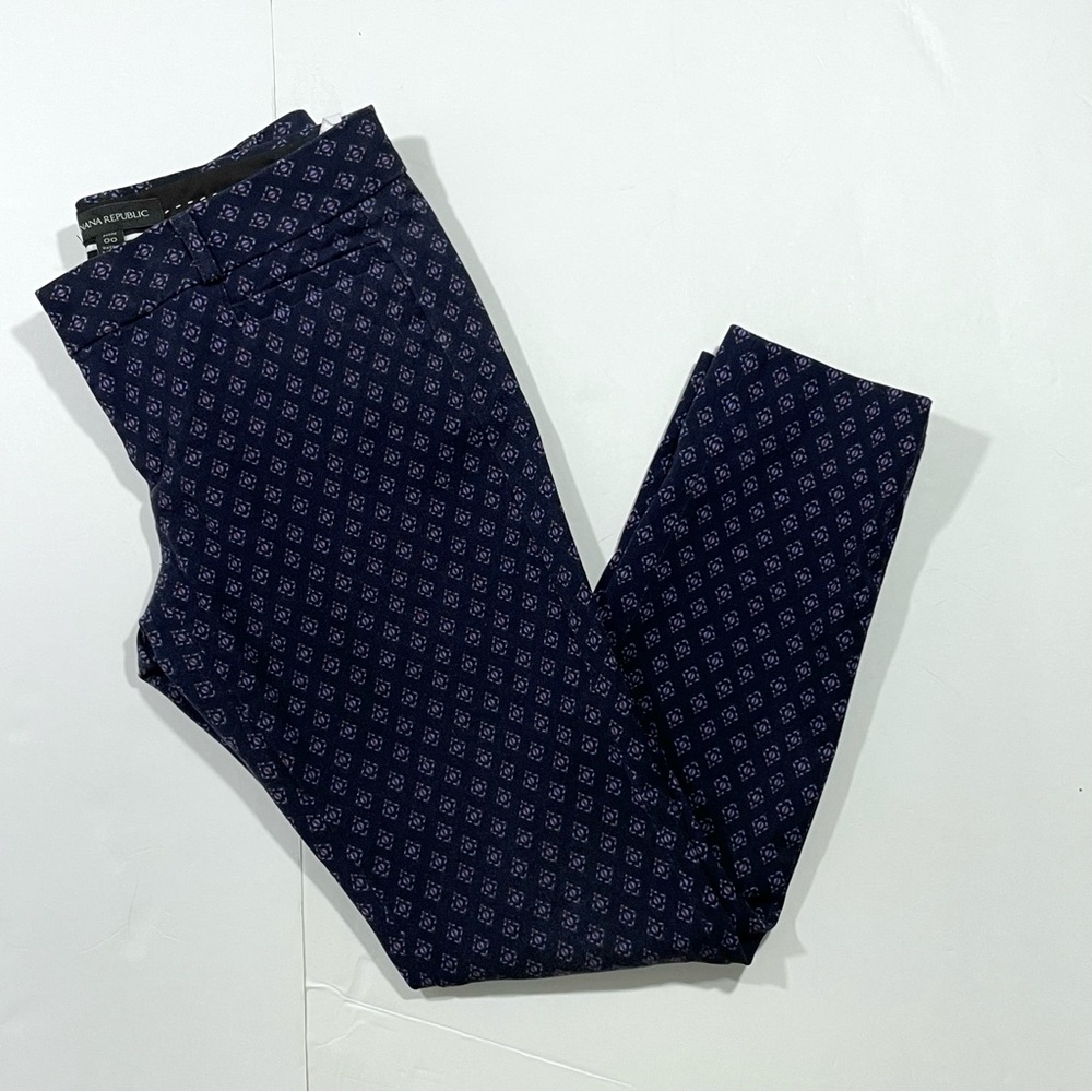 Banana Republic Sloan Skinny Ankle Pants Diamond Size 00 Petite.